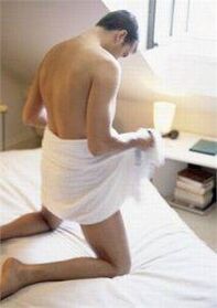 Massagegeln, um ein Mitglied zu erhöhen